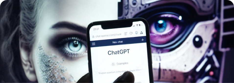 Generative AI chat assistant running on a mobile device